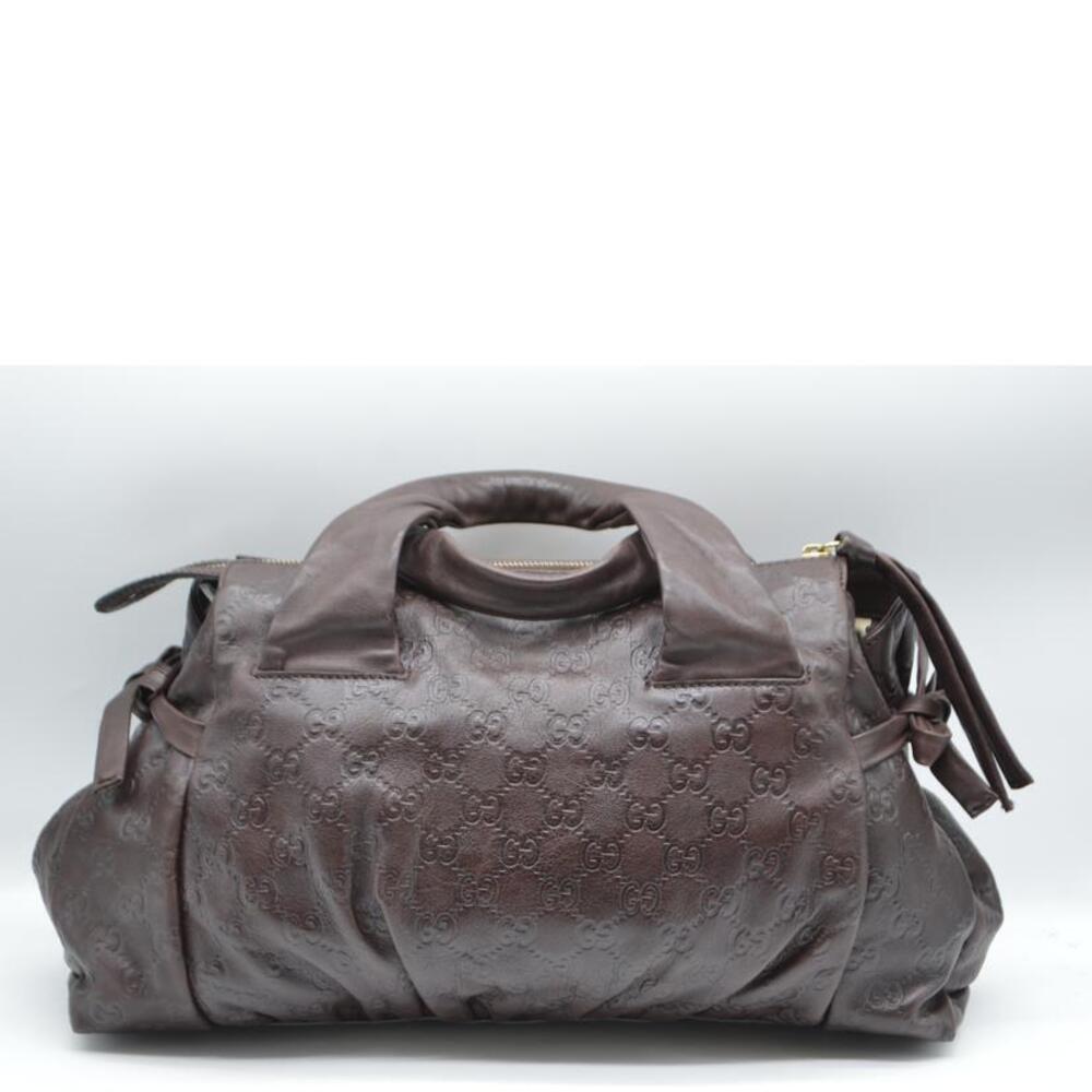 Gucci Brown Handbag Leather Hysteria ssima